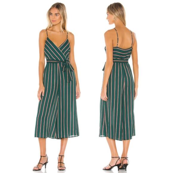 BB Dakota Pants - NWT BB Dakota Cross the Line Hunter Green Revolve Jumpsuit